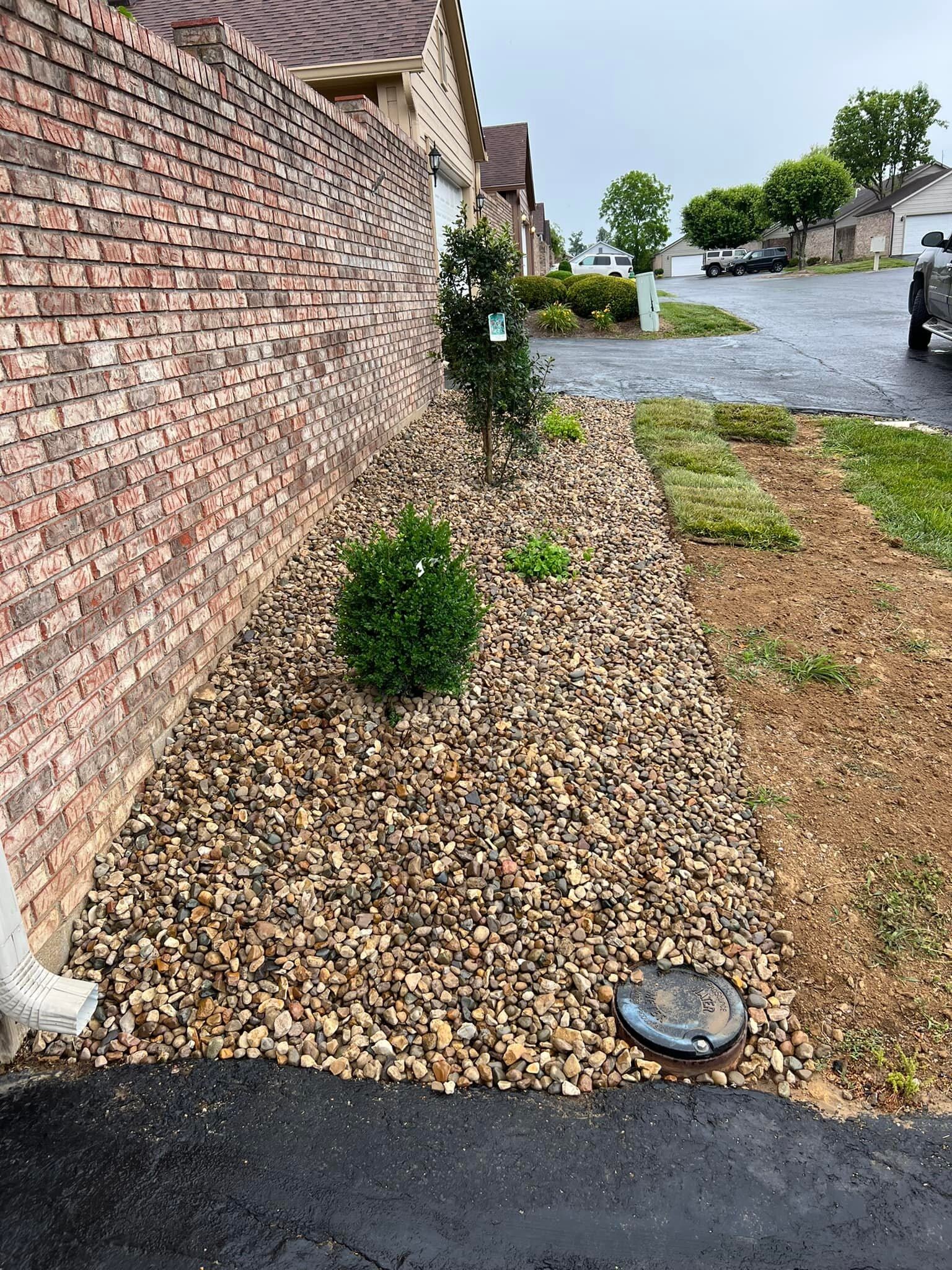 Landscaping services by Kirk's Mowing